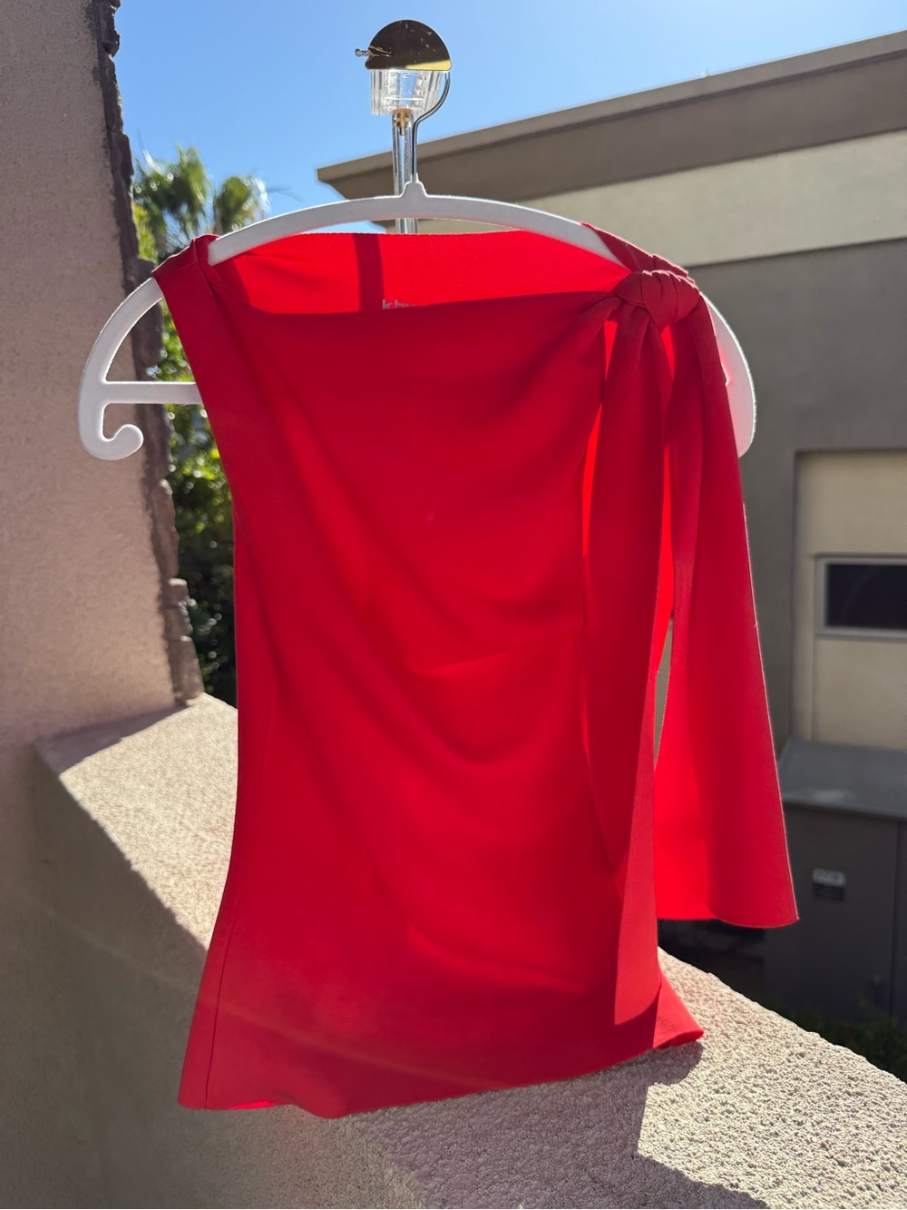 Khy one shoulder stretch knot top